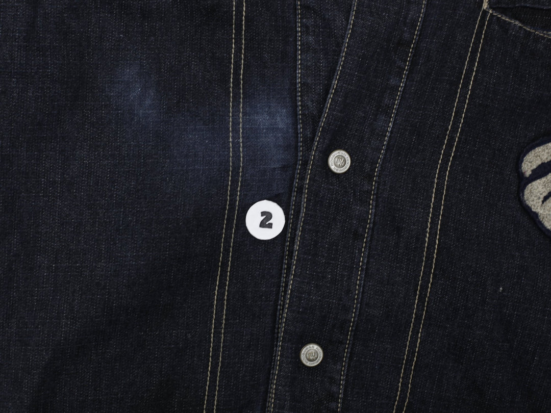 Y2K Youth Boys Rocawear Denim Jacket Embroidered Logo