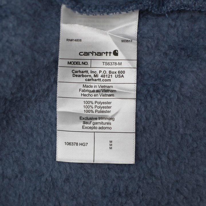 Mens Carhartt Relaxed Fit Midweight Quarter-Zip Pocket Sweater Fleece