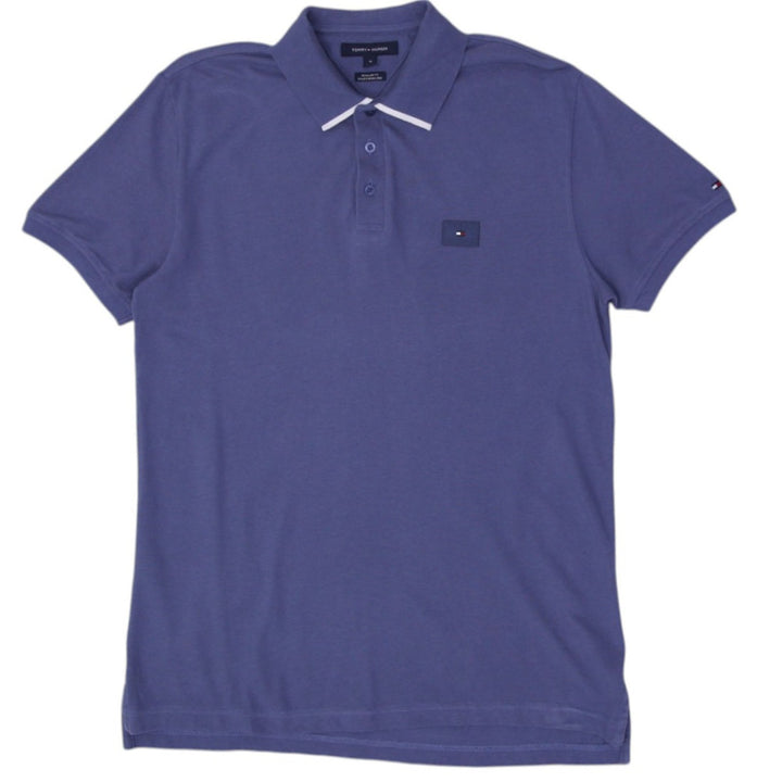 Mens Polo Shirt Blue Short Sleeve Classic Cotton Style