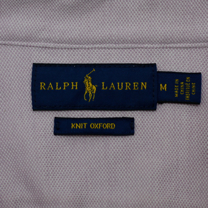 Ladies Ralph Lauren Knit Oxford Button Down Shirt Size M