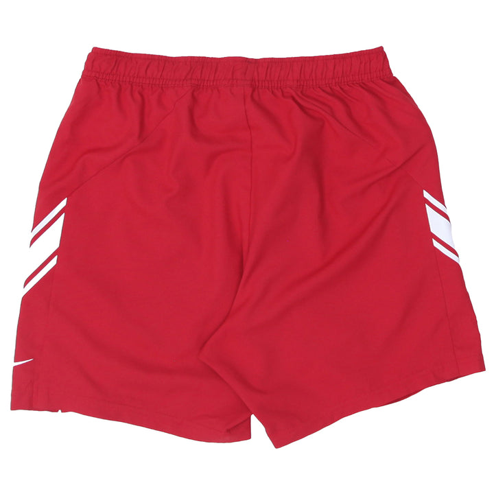 Mens Nike Dri-Fit White Stripe Red Shorts