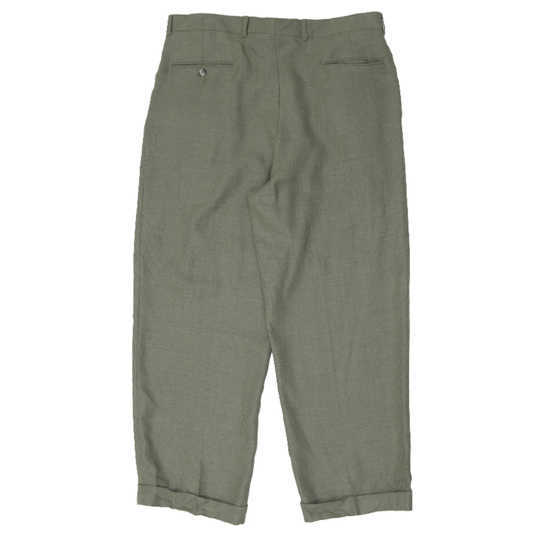 Vintage Linea Naturale Pleated Tencel Trousers / Pants Size 36 - Fashion Rerun Vintage Migration_Pants