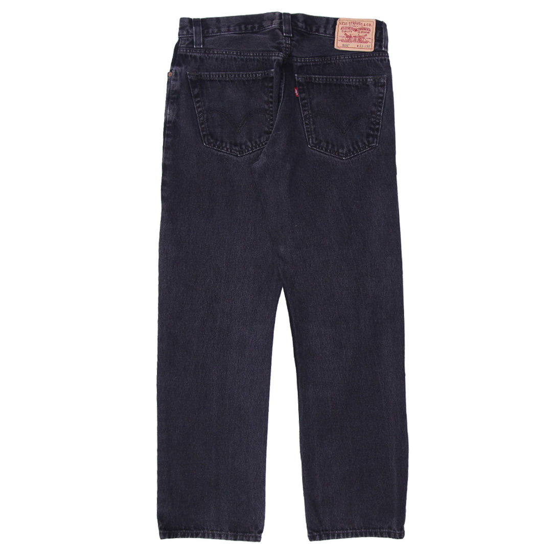 Mens Levi's Regular Fit 505 Black Jeans