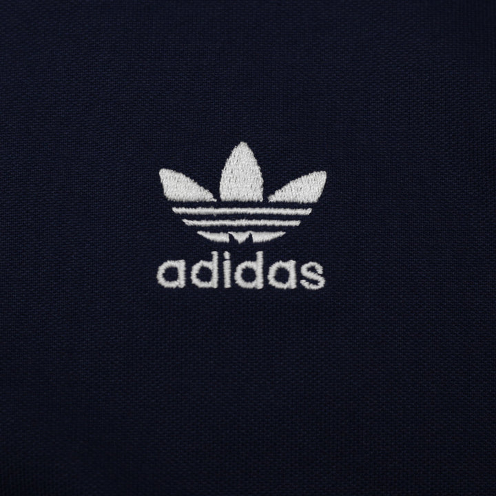 Mens Adidas Originals Navy Blue Adicolor Snap Sleeve Track Jacket Size L
