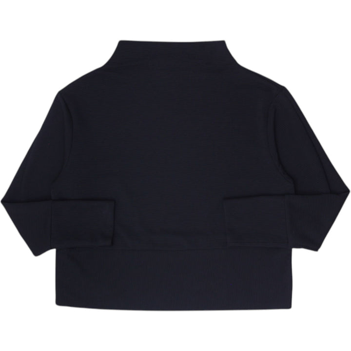 Ladies Nike Dri-FIT Black Boxy Mock Neck Cropped Training Pullover Sweatshirt