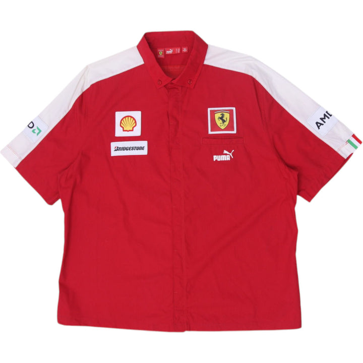 Mens Puma Ferrari Shirt Red Racing Team Logo Short Sleeve XXL | Migration_Shirts | Fashion Rerun