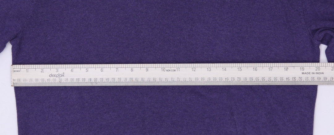 Mens Polo By Ralph Lauren Purple V-Neck Cotton Sweater