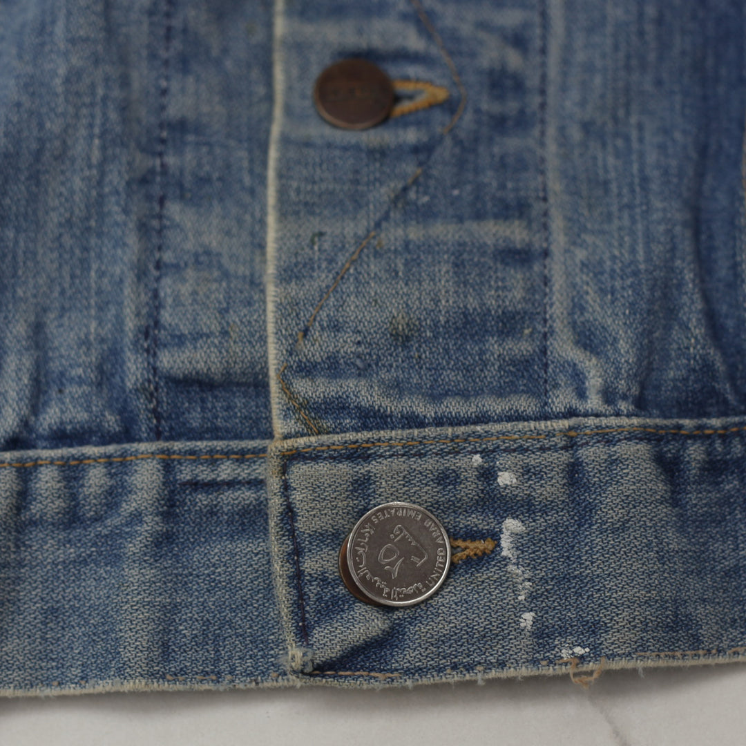 Vintage Maverick Denim Trucker Jacket Distressed - Fashion Rerun Vintage Migration_Jacket