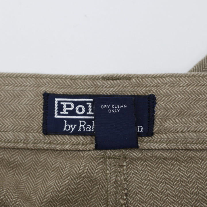 Mens Polo Ralph Lauren Herringbone Cotton Utility Cargo Pants Size 36x32