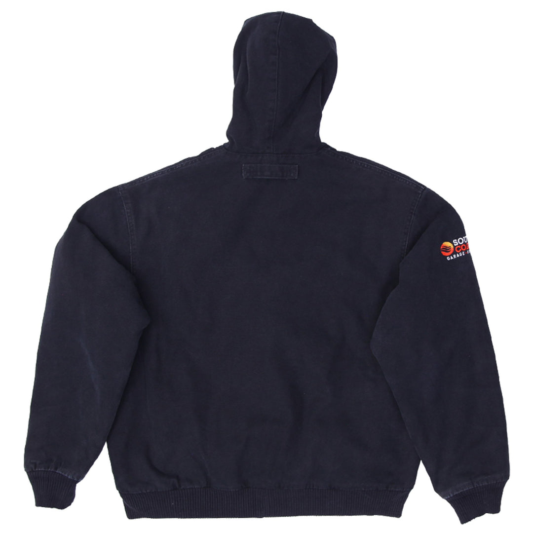 Mens Dickies Hooded Quilt Lined Canvas Duck Work Zip Up Jacket