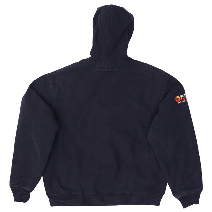 Mens Dickies Hooded Quilt Lined Canvas Duck Work Zip Up Jacket