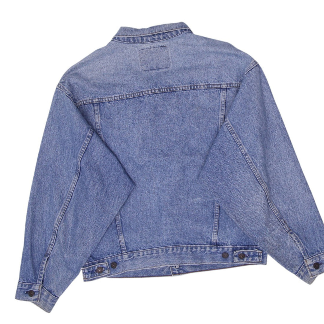 Vintage 90s Levis 75532 Denim Trucker Jacket Size M | Migration_Jackets - Side View | Fashion Rerun