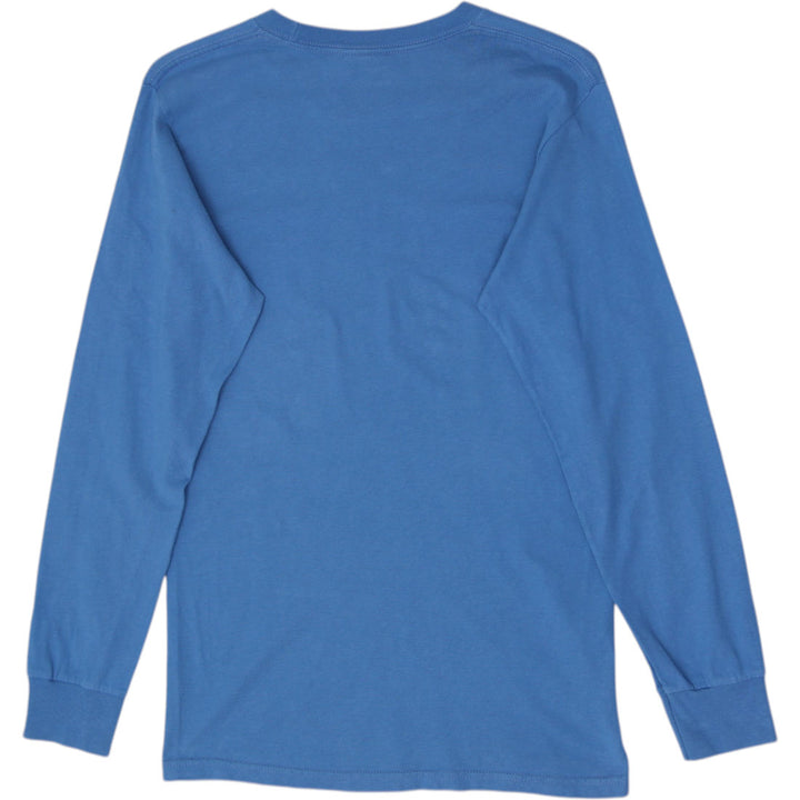 Mens Stüssy Basic Logo Long Sleeve T-Shirt Blue Size Small
