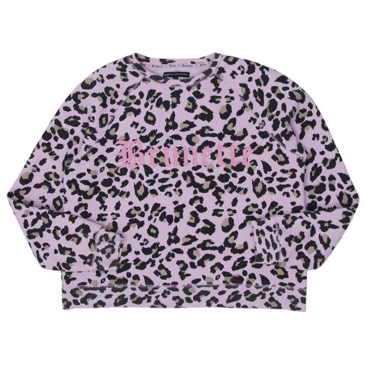 Y2K Ladies Brunette X Juicy Couture Animal Print Sweatshirt