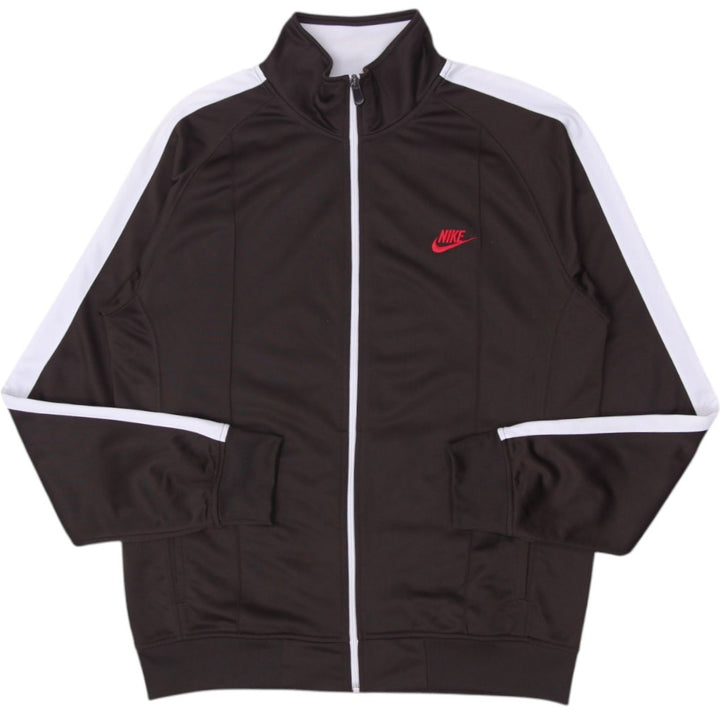 Vintage Mens Nike Track Jacket Brown Full Zip Logo Sportswear | Migration_Jackets | Fashion Rerun