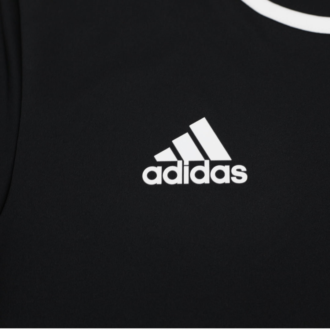 Mens Adidas Aeroready Soccer Jersey Black White Logo Size S