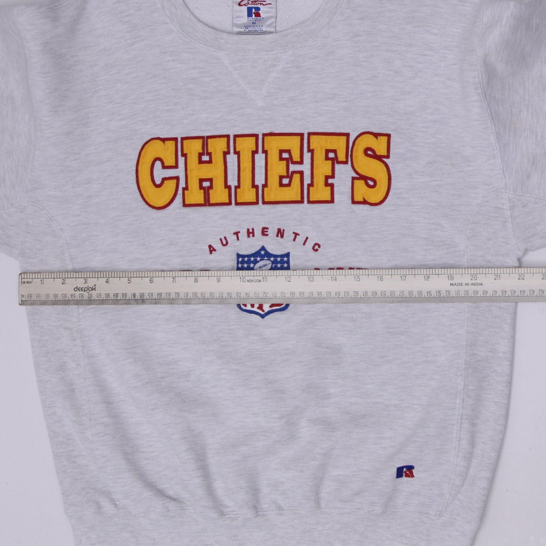 Vintage 90s Russell Athletic Pro Cotton NFL Kansas City Chiefs Sweatshirt M USA