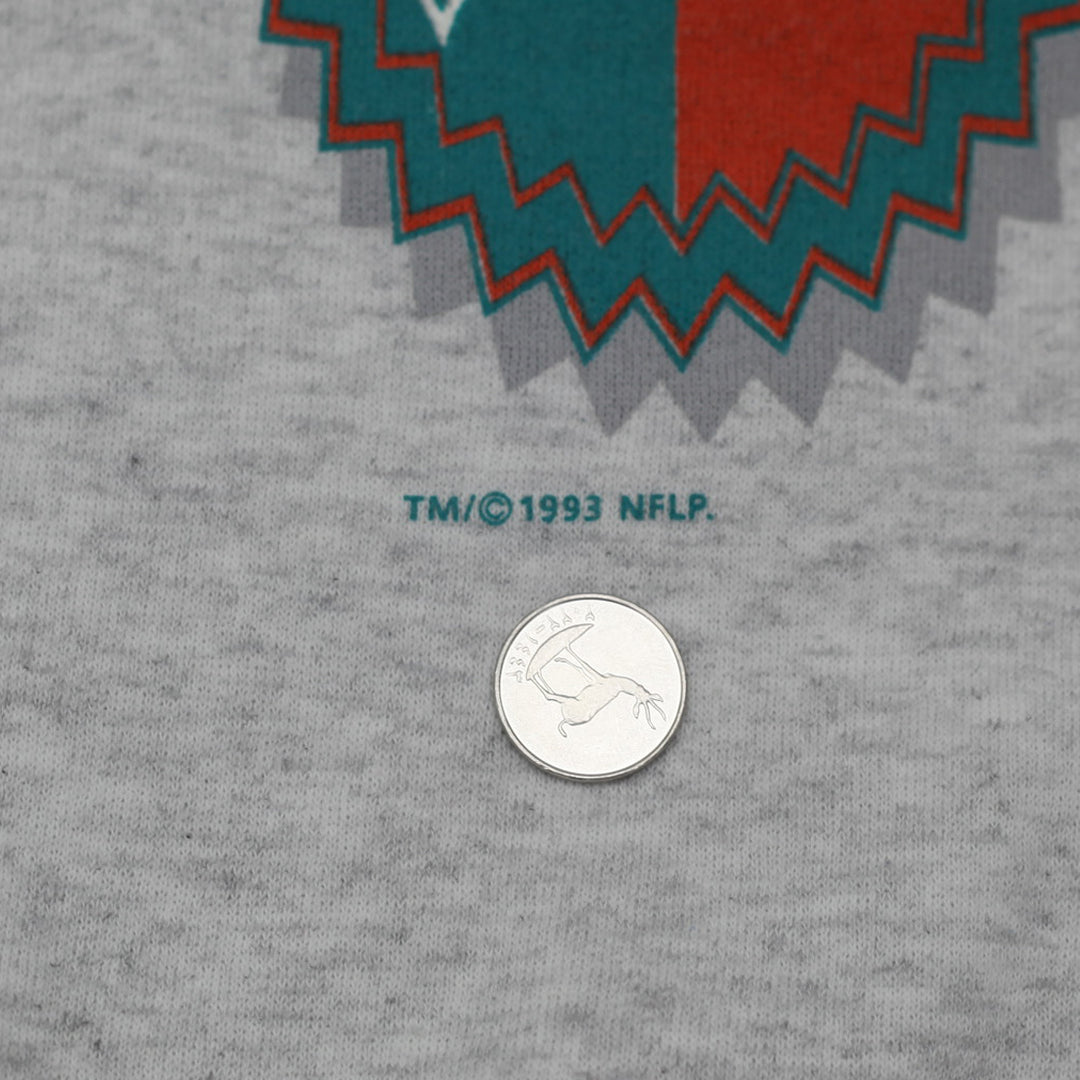 Vintage Miami 1993 Miami Dolphins Sweatshirt by Warfields All Out Fan Size M - Fashion Rerun Vintage Migration_Sweaters