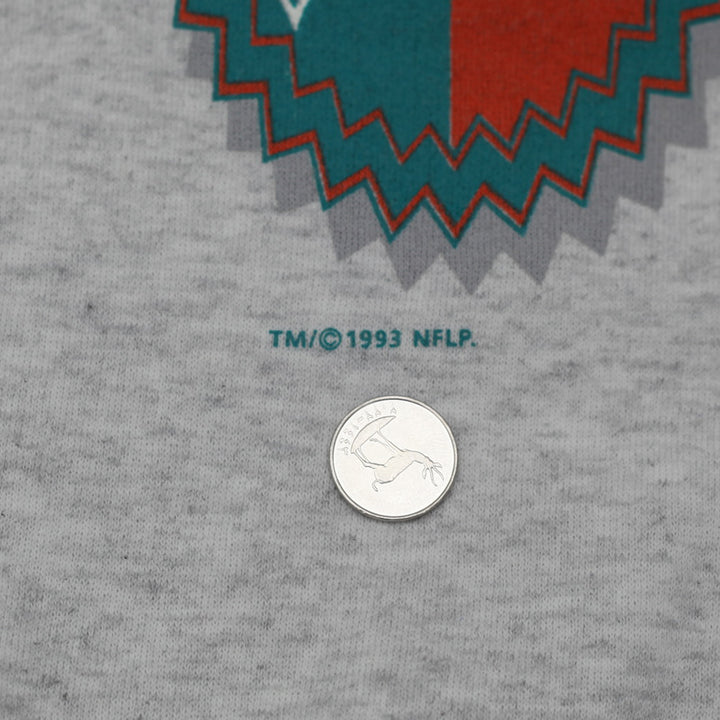Vintage Miami 1993 Miami Dolphins Sweatshirt by Warfields All Out Fan Size M - Fashion Rerun Vintage Migration_Sweaters