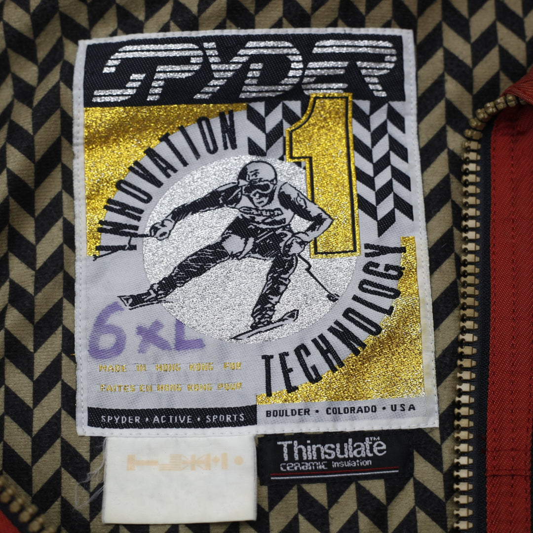 Vintage 80s Spyder Technical Insulated Ski Jacket Size 6XL