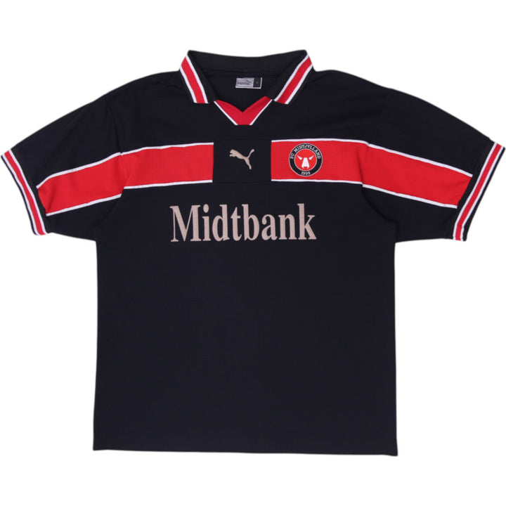 Vintage 99s-00s Puma FC Midtjylland Home Football Shirt Jersey Size L