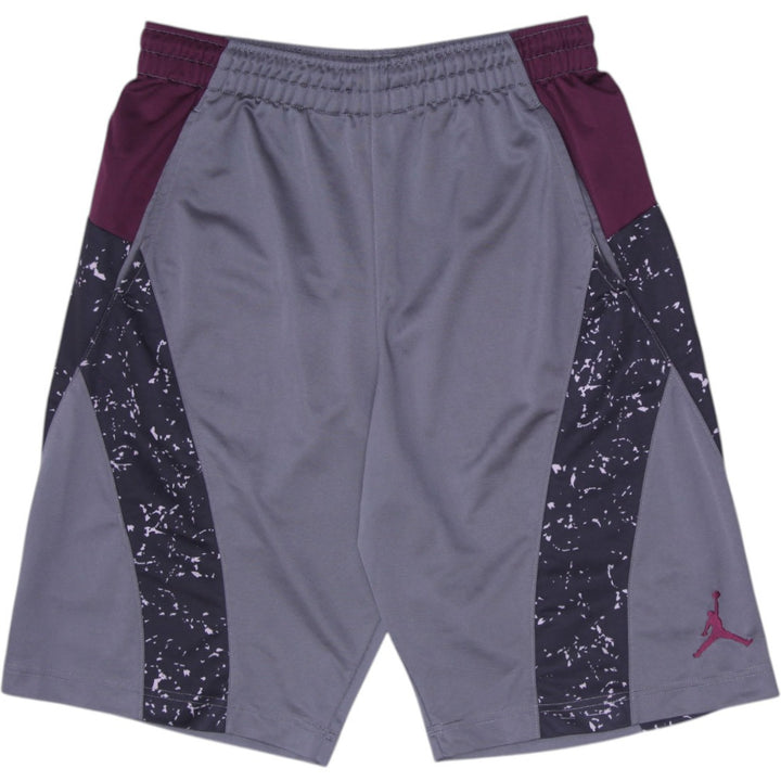 Mens Jordan Grey Maroon Cement Printed Panel Basketball Shorts Men Size Small