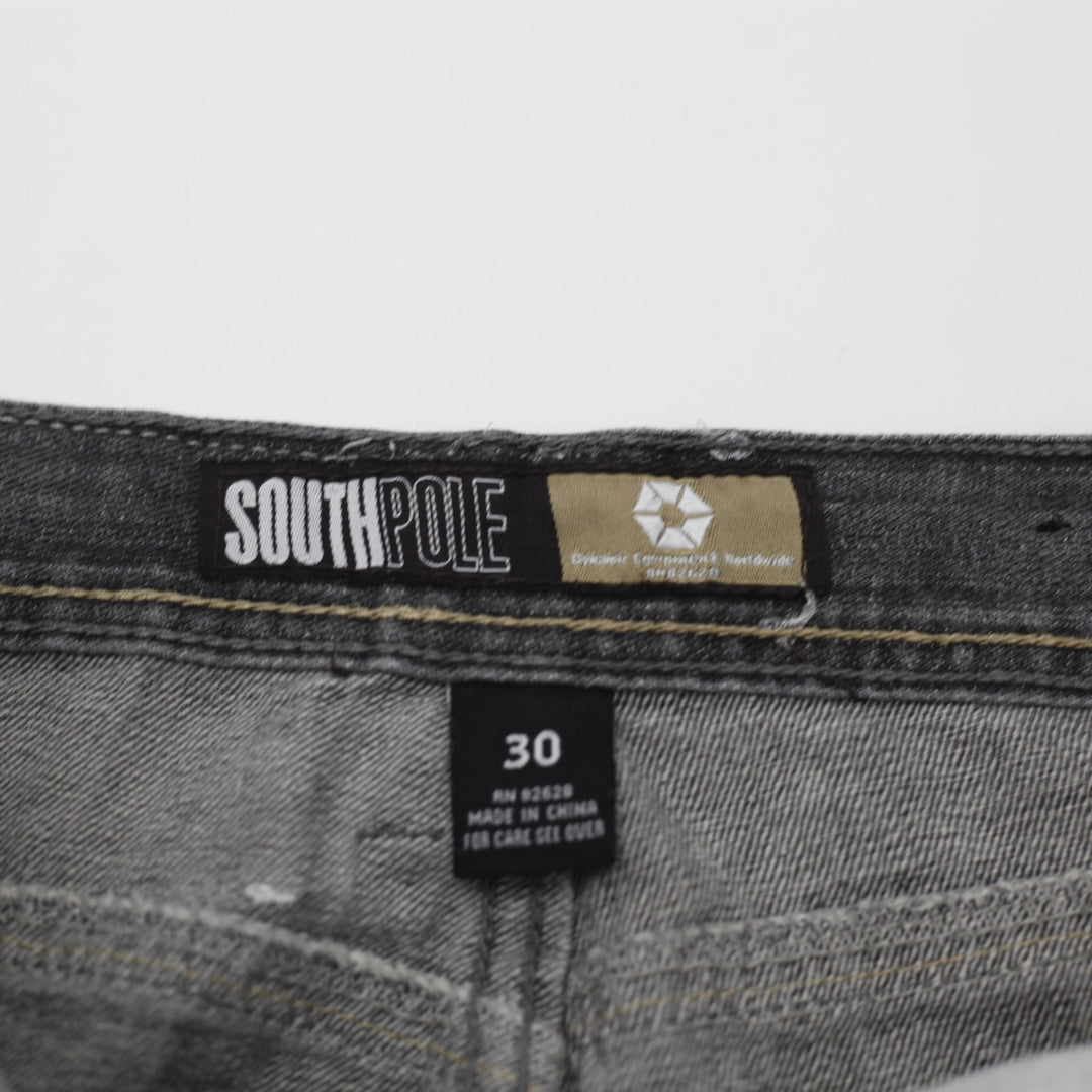 Y2K Mens Southpole Graphic Denim Jeans Size 30