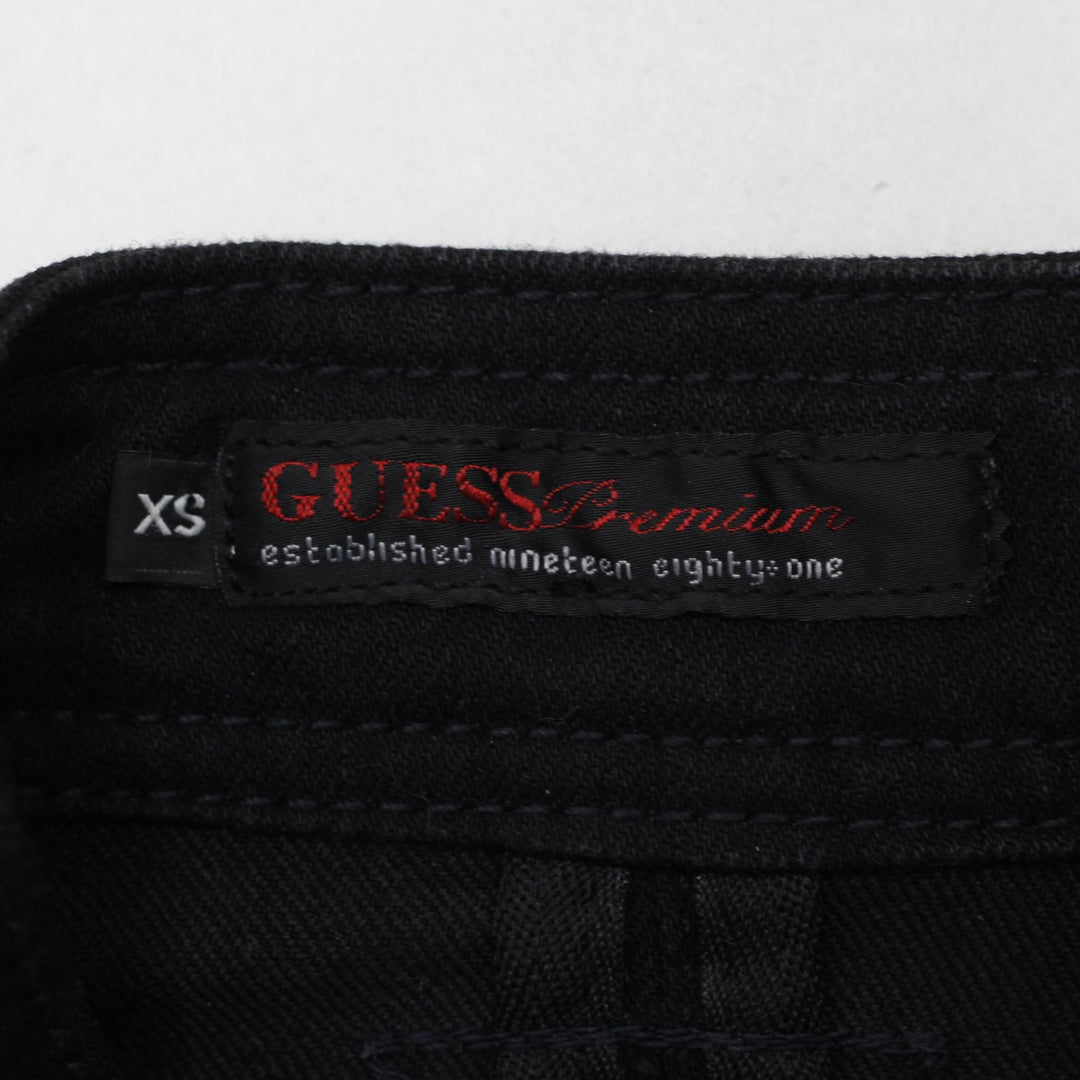 Y2K Ladies Guess Black Double Breasted Zipper Casual Jacket Size XS | Migration_Jackets - Back View | Fashion Rerun
