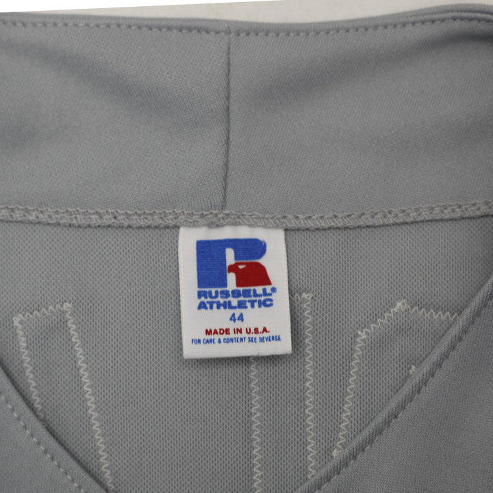 Vintage Mens Russell Athletic Angels Baseball Jersey Gray Team Logo | Migration_Jerseys - Back View | Fashion Rerun