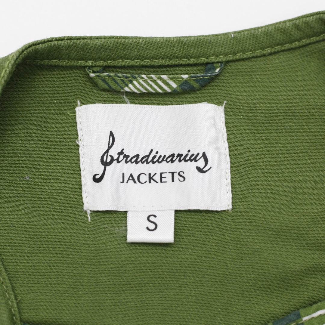 Y2K Ladies Stradivarius Cropped Utility Waistcoat Vest Cargo Indie Sleaze Size S