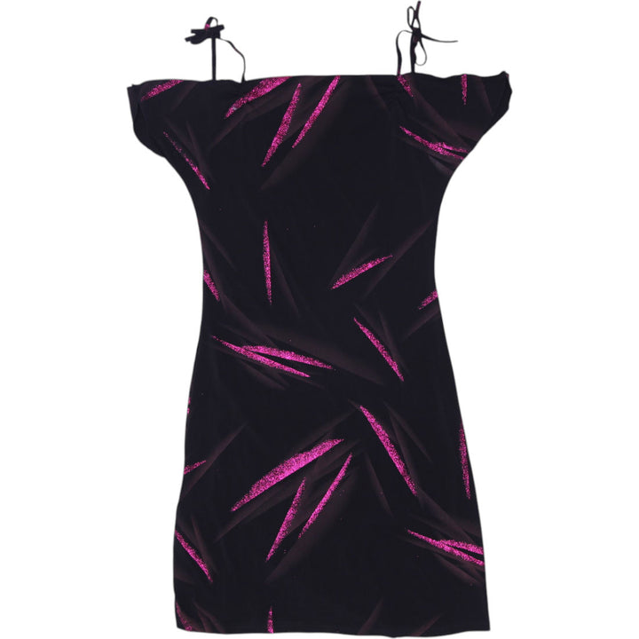Y2K Ladies Pimkie Sparkle Abstract Mini Dress Size M