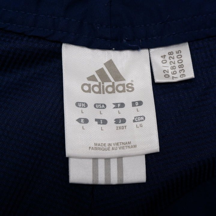 Vintage Adidas Men’s L Navy Mesh Lined Track Pants Ankle Zipper Straight Leg