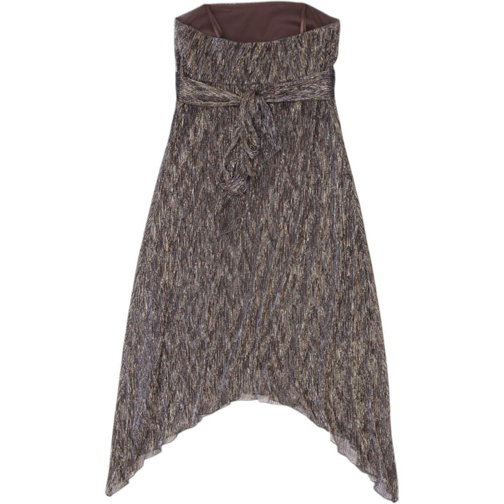 Y2K Ladies Le Chateau Strapless Dress Glitter Beaded Mini | Migration_Dresses - Side View | Fashion Rerun