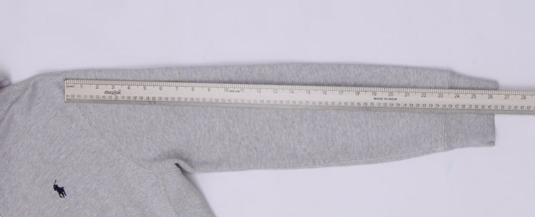 Mens Polo By Ralph Lauren Gray Full Zip Hoodie Size L