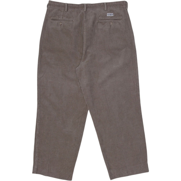 Mens Polo Ralph Lauren Andrew Cord Beige Cotton Classic Pants Size 36/32 | Migration_Pants - Side View | Fashion Rerun