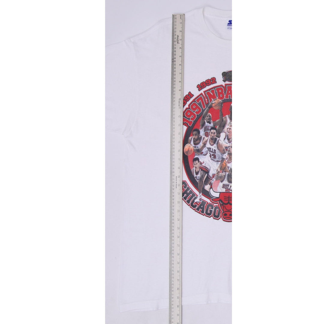 Vintage Starter Chicago Bulls 1997 NBA Finals Championship T-Shirt