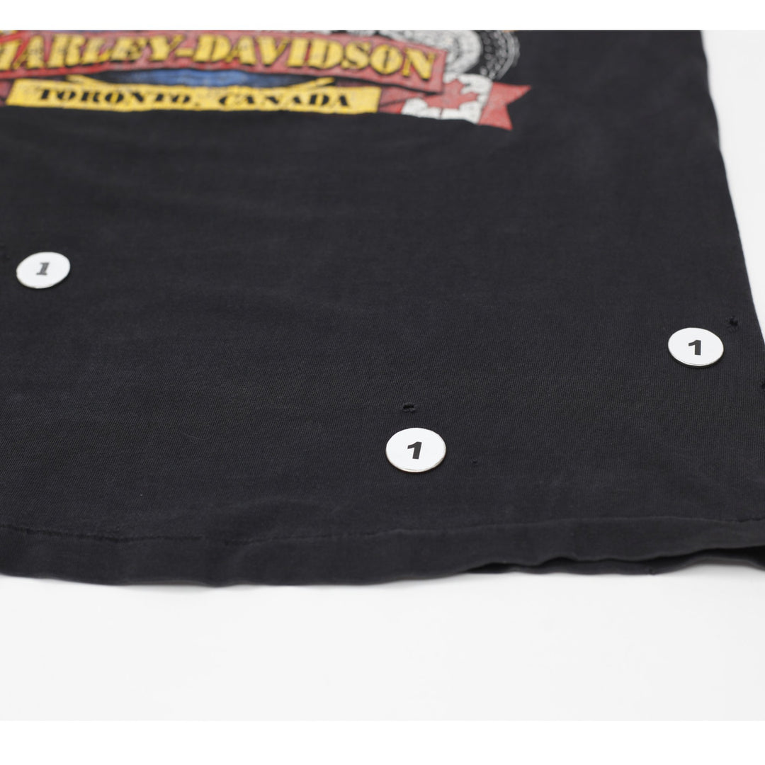 Vintage 90s Harley Davidson Large 2-sided Biker T-Shirt Made in USA Size L