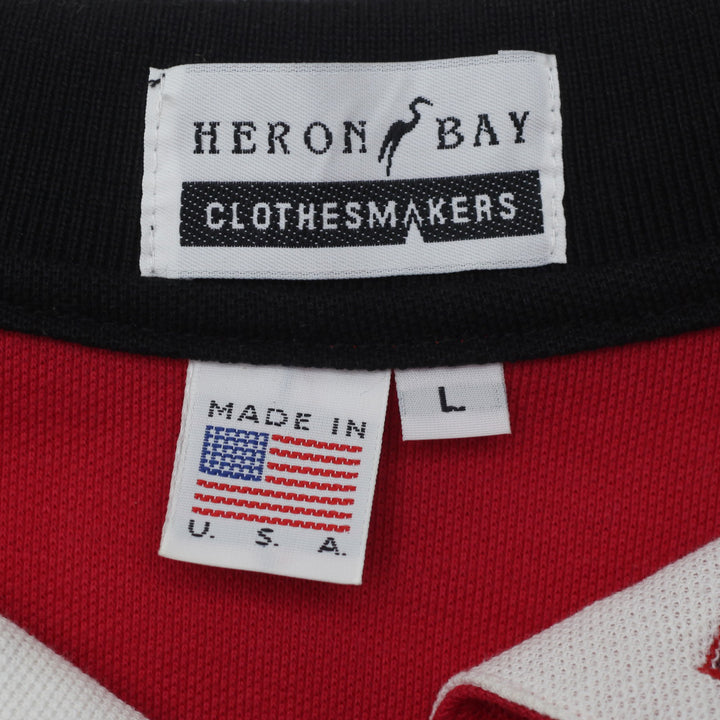 Vintage Heron Bay Ford Alive Long Sleeve Polo T-Shirt Made in USA L - Fashion Rerun Vintage Migration_T-Shirt