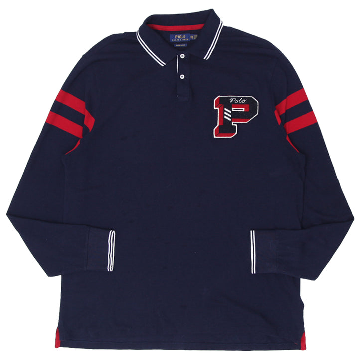 Mens Polo Ralph Lauren New York Custom Slim Fit Long Sleeve Polo T-Shirt - Fashion Rerun Vintage Migration_T-Shirt