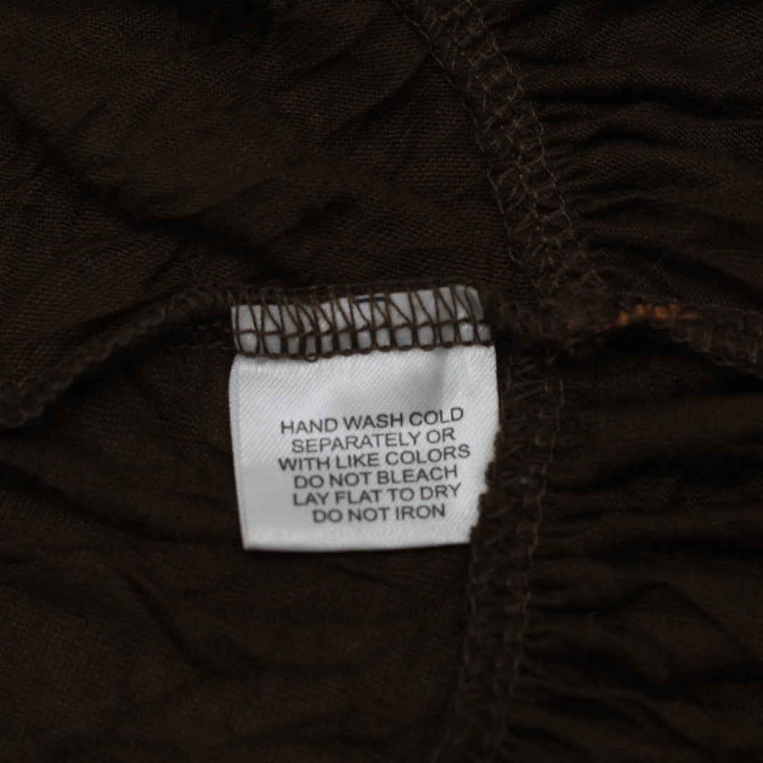 Y2K Ladies Y2K One Step Up Brown Cami Strappy Tank Top Size Large