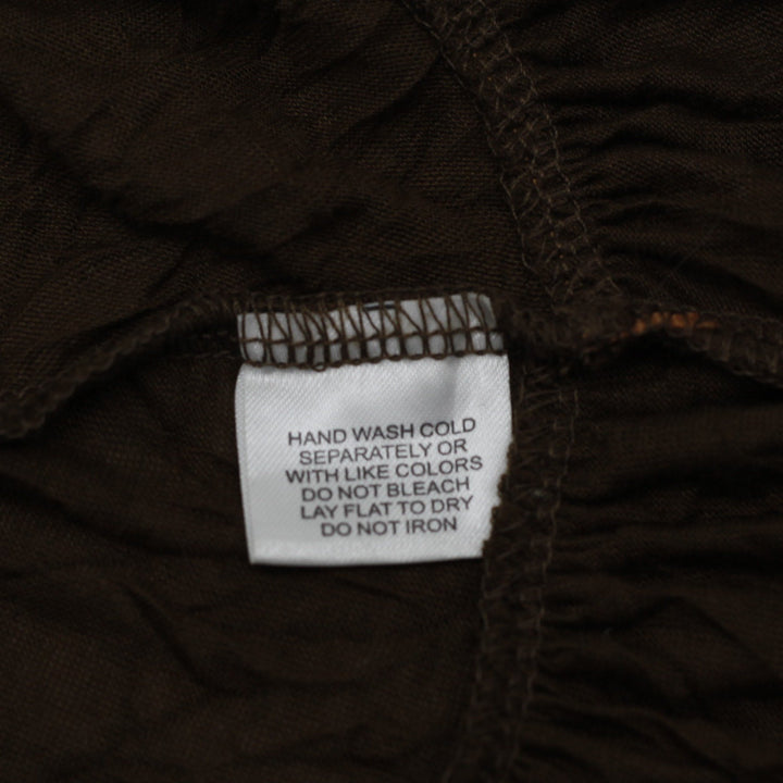Y2K Ladies Y2K One Step Up Brown Cami Strappy Tank Top Size Large