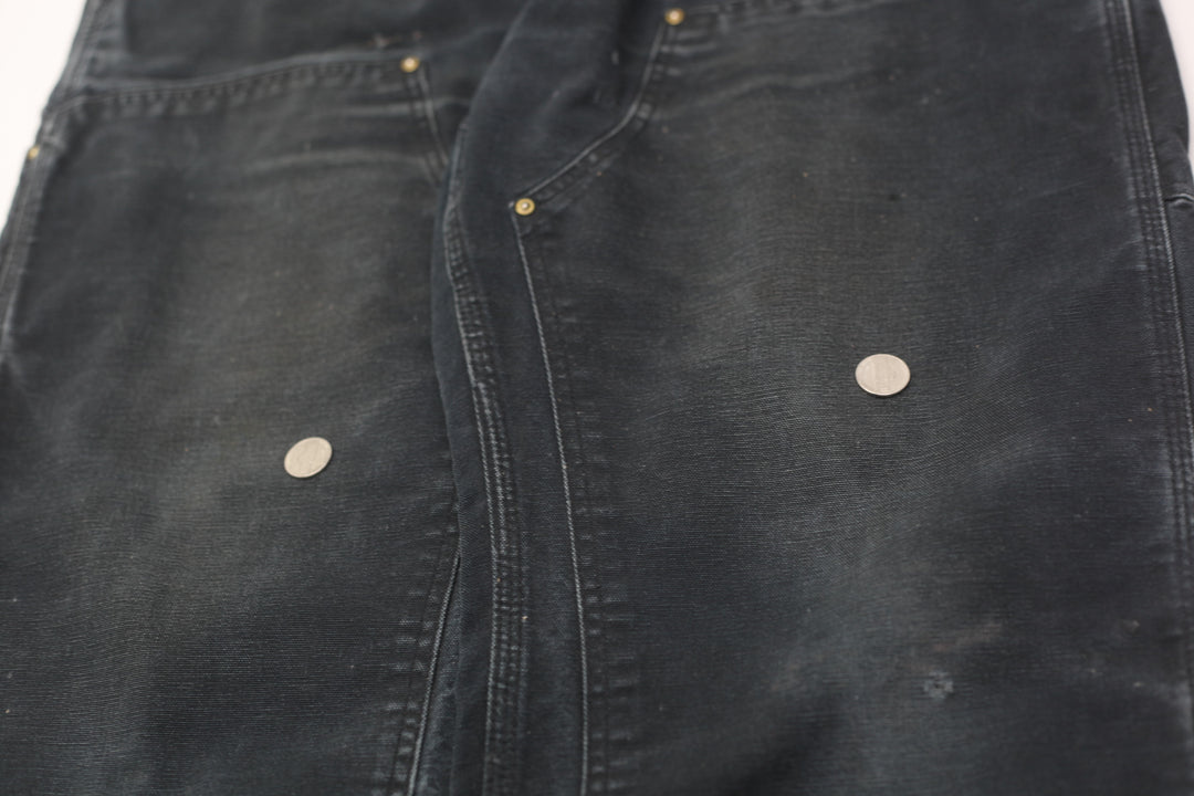 Mens Carhartt B01 BLK Dungaree Fit Double Knee Pants