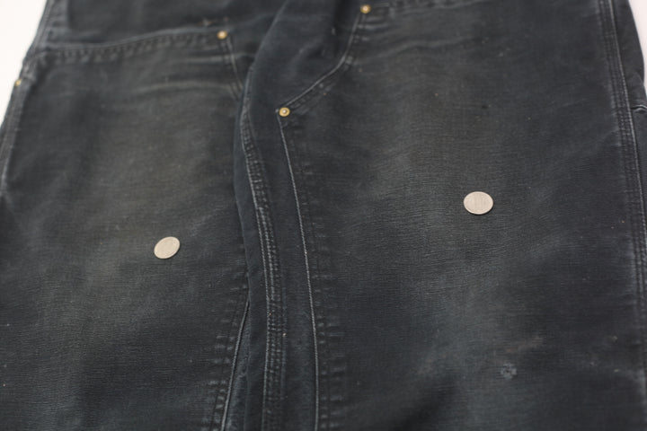 Mens Carhartt B01 BLK Dungaree Fit Double Knee Pants