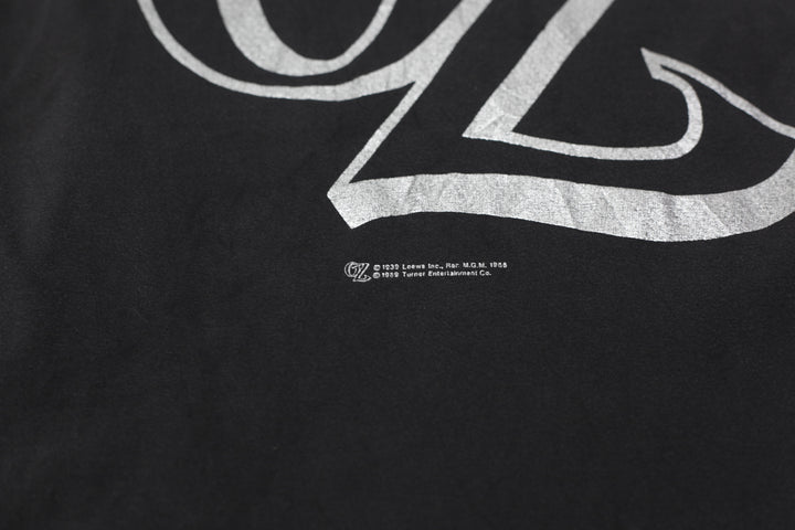 1989 Vintage Wizard of Oz Silver Print T-Shirt Single Stitch M