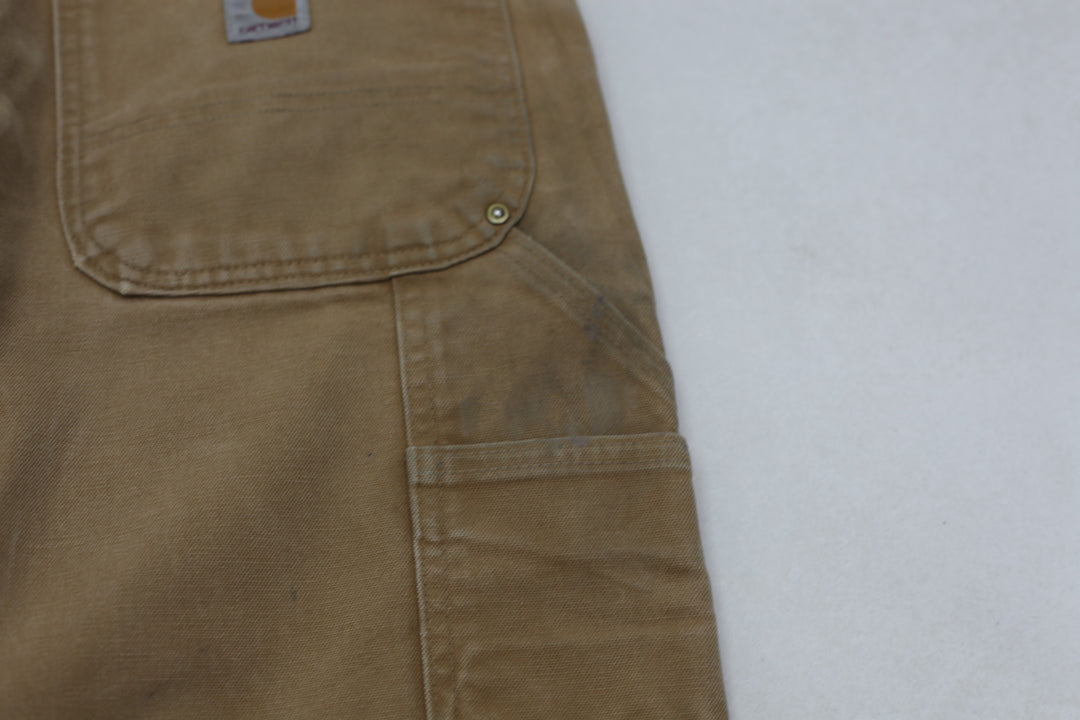 Mens B01 BRN Loose Original Fit Double Knee Carhartt Pants
