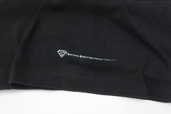 1992 Vintage DC Comics Death Of Superman Logo T-Shirt S.Stitch Made In USA XL