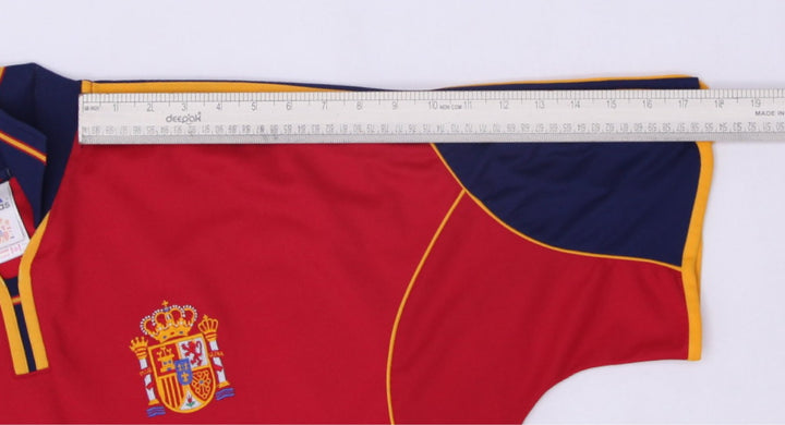 Mens Adidas Spain Soccer Jersey Red Authentic Teamwear '99-02 | Migration_Jerseys - View 10 | Fashion Rerun