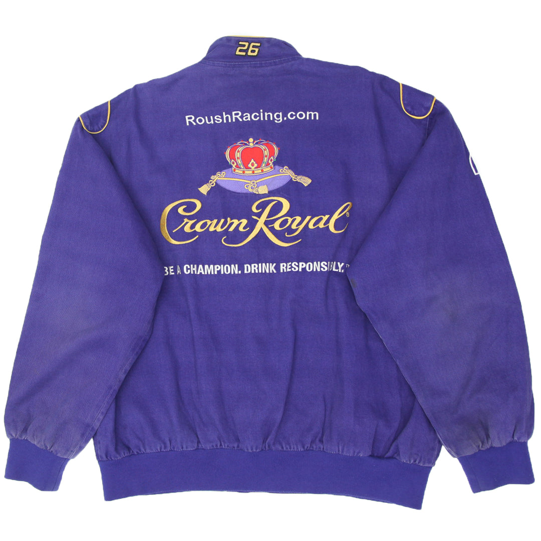 Vintage JH Design Crown Royal Nascar Racing Jacket