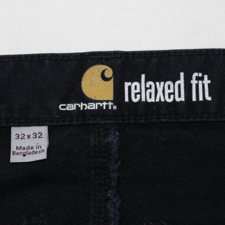 Mens Carhartt 103334 BLK Relaxed Fit Workwear Pants Size 32x32 | Migration_Pants WW Collection - Back View | Fashion Rerun