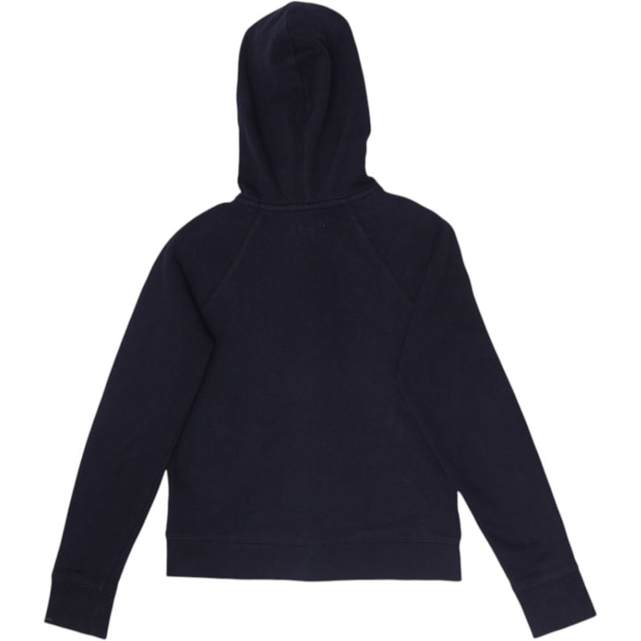 Y2K Ladies Aeropostale Hoodie Black Full Zip Spell Out Graphic Size XS